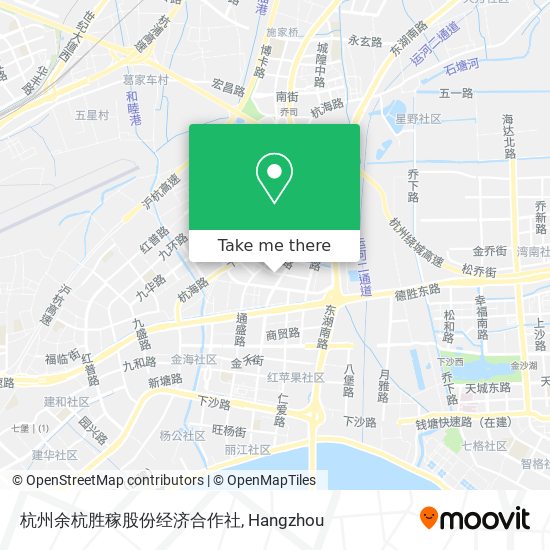 杭州余杭胜稼股份经济合作社 map