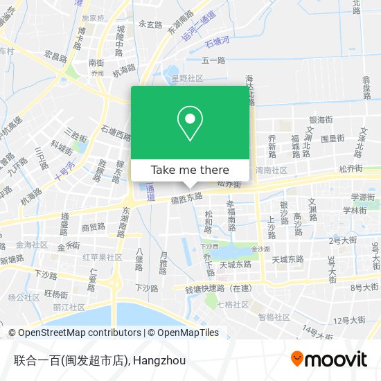 联合一百(闽发超市店) map