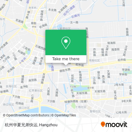 杭州华夏兄弟快运 map