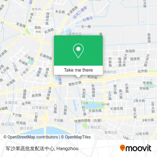 军沙果蔬批发配送中心 map