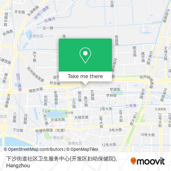 下沙街道社区卫生服务中心(开发区妇幼保健院) map