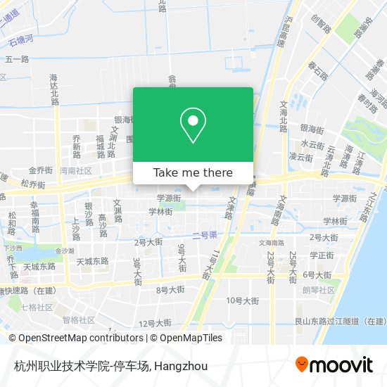 杭州职业技术学院-停车场 map