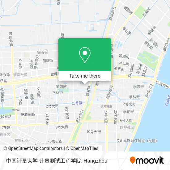 中国计量大学-计量测试工程学院 map