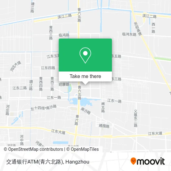 交通银行ATM(青六北路) map