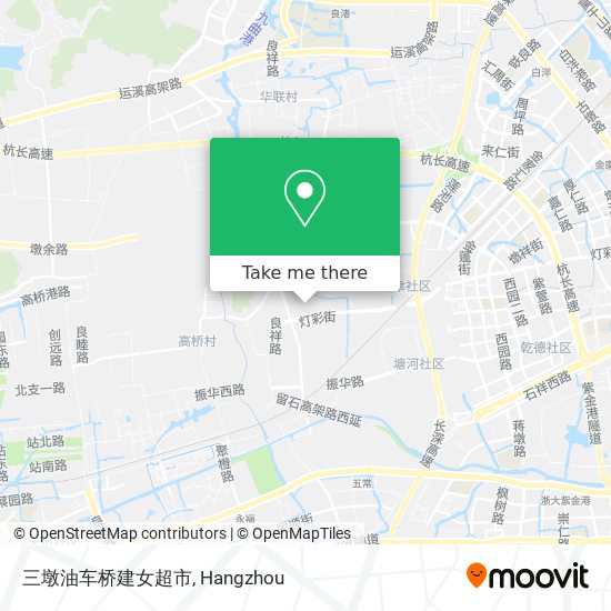 三墩油车桥建女超市 map