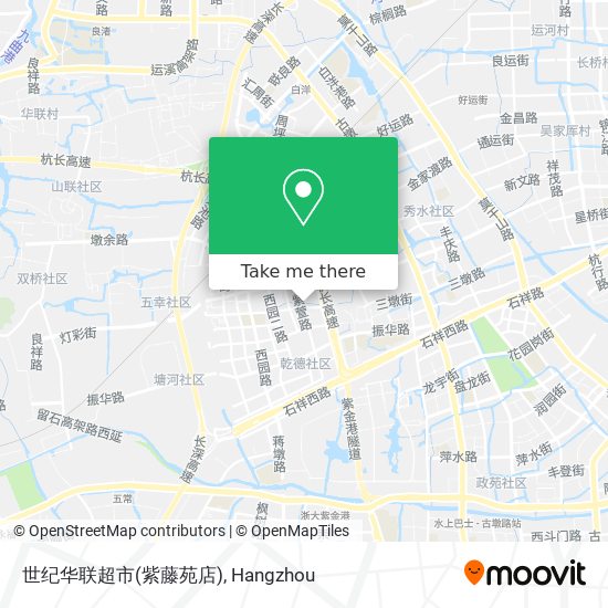 世纪华联超市(紫藤苑店) map