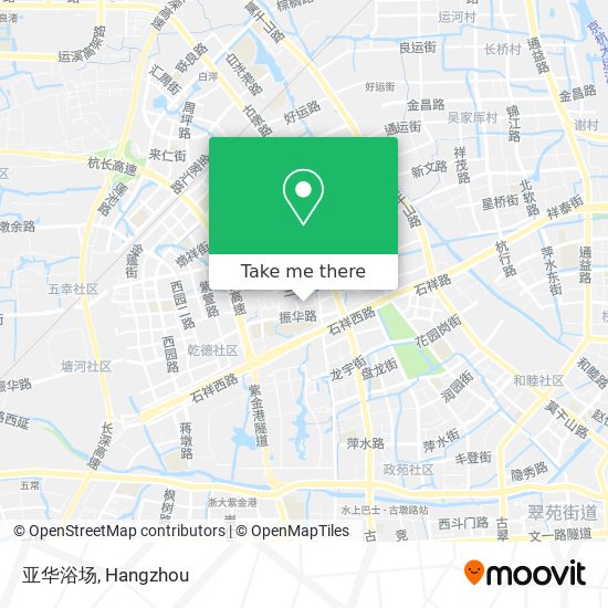 亚华浴场 map