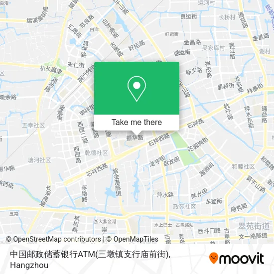 中国邮政储蓄银行ATM(三墩镇支行庙前街) map