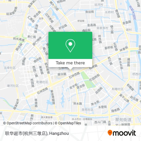 联华超市(杭州三墩店) map