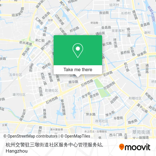 杭州交警驻三墩街道社区服务中心管理服务站 map