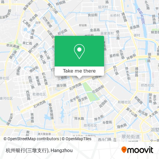 杭州银行(三墩支行) map