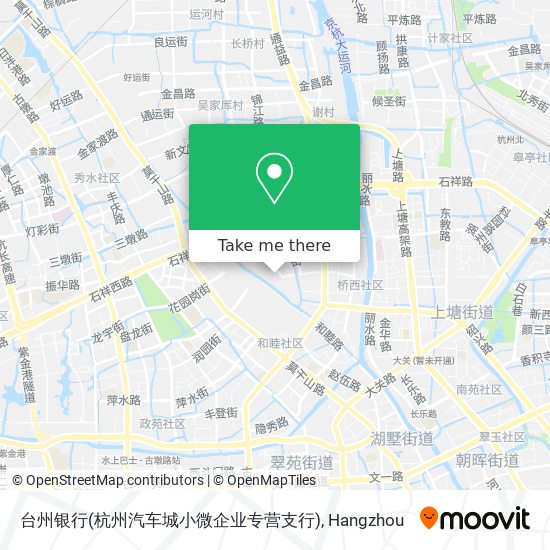 台州银行(杭州汽车城小微企业专营支行) map