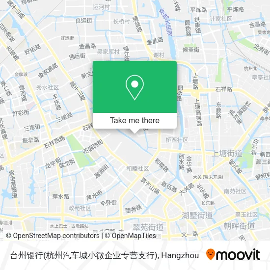 台州银行(杭州汽车城小微企业专营支行) map