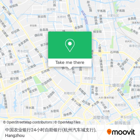 中国农业银行24小时自助银行(杭州汽车城支行) map