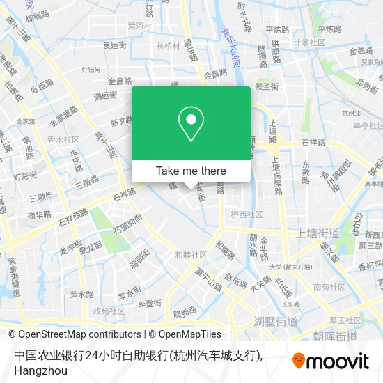 中国农业银行24小时自助银行(杭州汽车城支行) map
