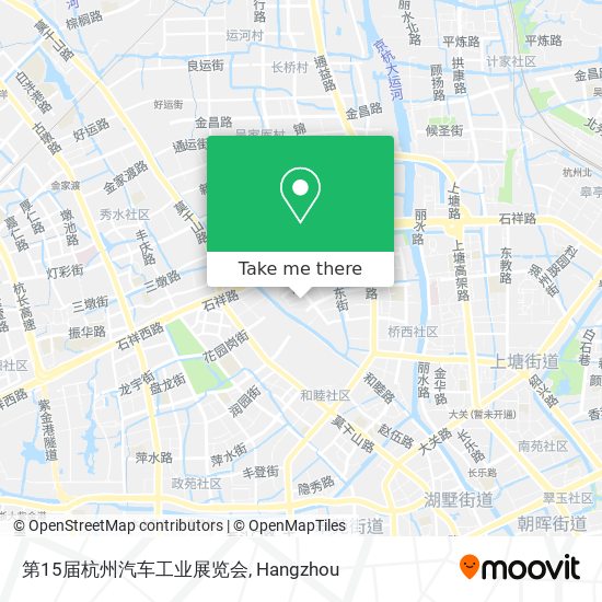 第15届杭州汽车工业展览会 map