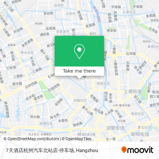 7天酒店杭州汽车北站店-停车场 map