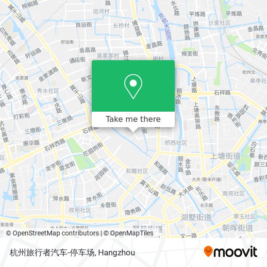 杭州旅行者汽车-停车场 map