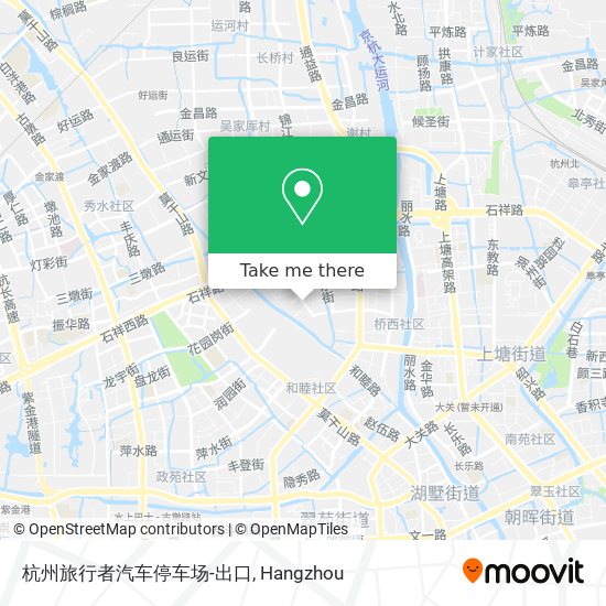 杭州旅行者汽车停车场-出口 map