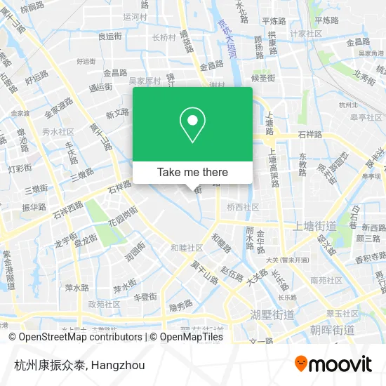 杭州康振众泰 map