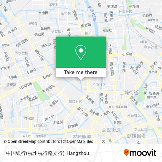 中国银行(杭州杭行路支行) map