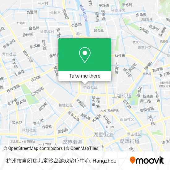 杭州市自闭症儿童沙盘游戏治疗中心 map
