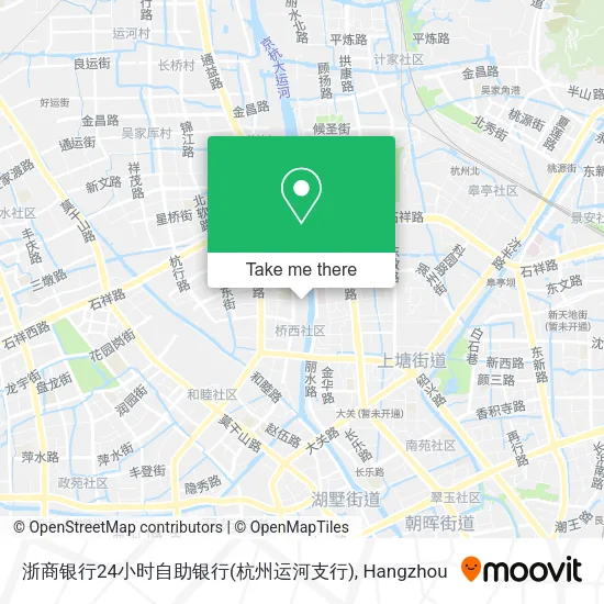 浙商银行24小时自助银行(杭州运河支行) map