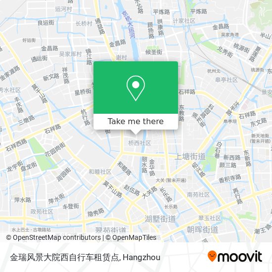 金瑞风景大院西自行车租赁点 map