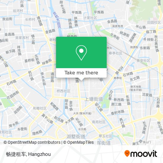 畅捷租车 map