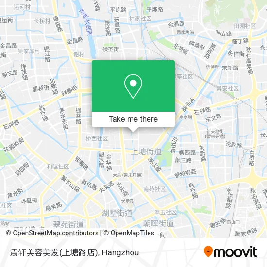 震轩美容美发(上塘路店) map