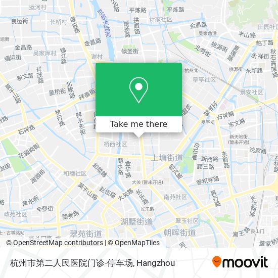 杭州市第二人民医院门诊-停车场 map
