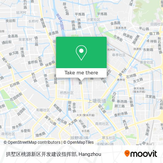 拱墅区桃源新区开发建设指挥部 map