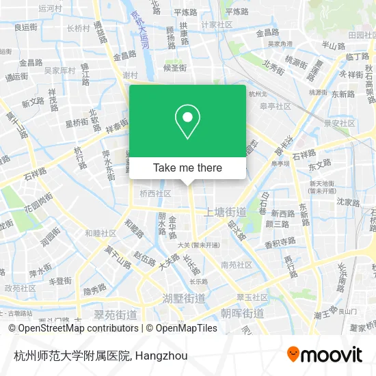 杭州师范大学附属医院 map