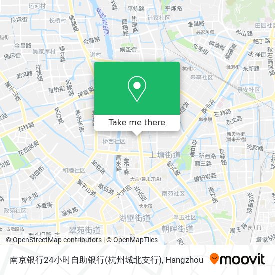 南京银行24小时自助银行(杭州城北支行) map