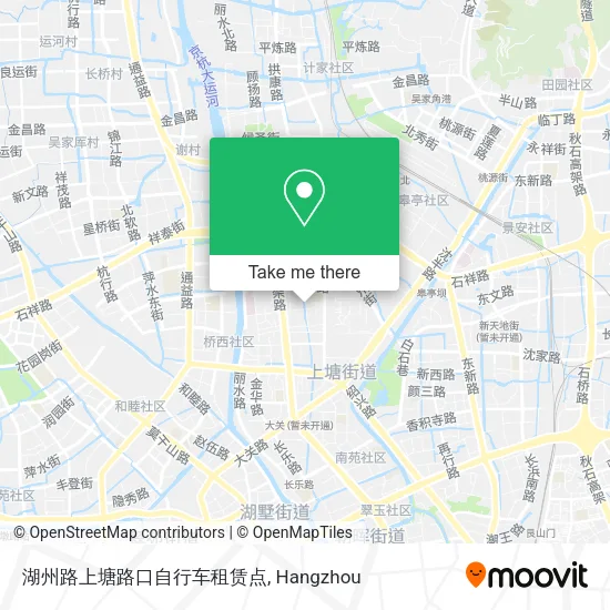 湖州路上塘路口自行车租赁点 map