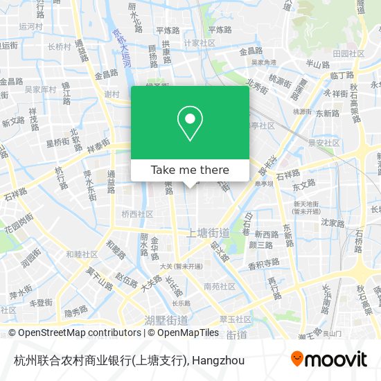 杭州联合农村商业银行(上塘支行) map