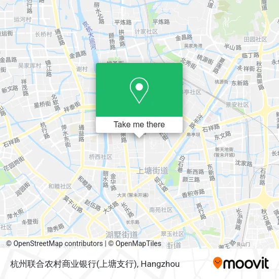 杭州联合农村商业银行(上塘支行) map