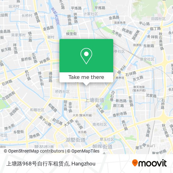 上塘路968号自行车租赁点 map