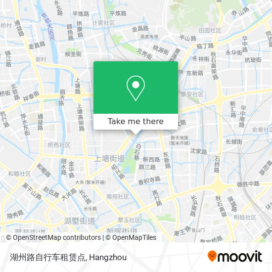 湖州路自行车租赁点 map