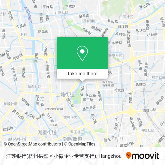 江苏银行(杭州拱墅区小微企业专营支行) map