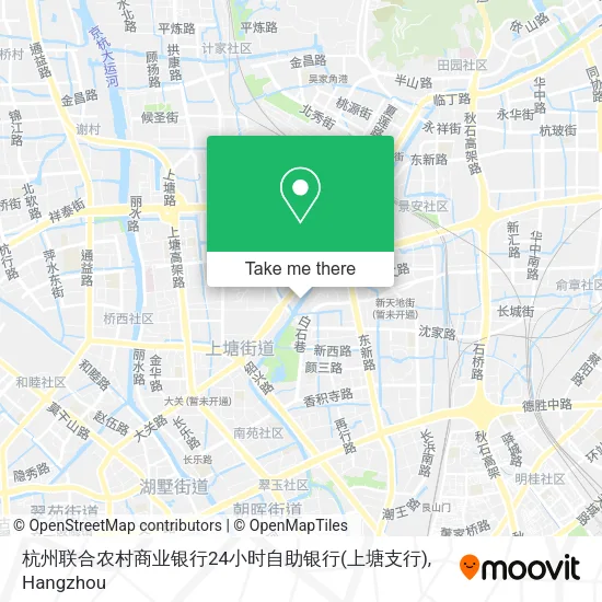 杭州联合农村商业银行24小时自助银行(上塘支行) map
