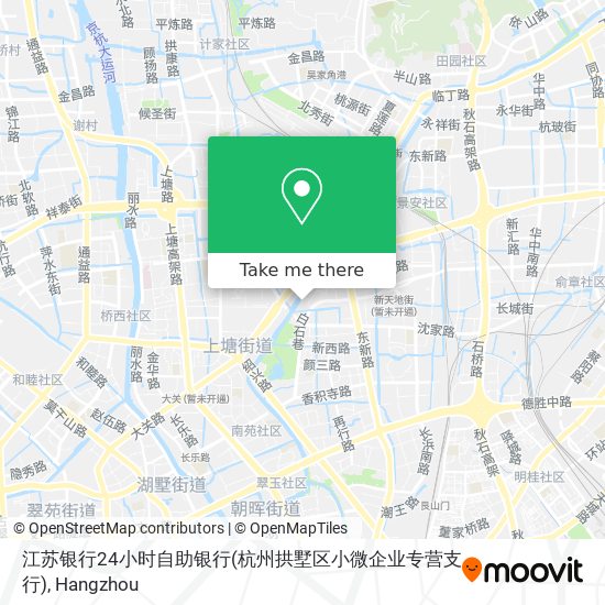 江苏银行24小时自助银行(杭州拱墅区小微企业专营支行) map