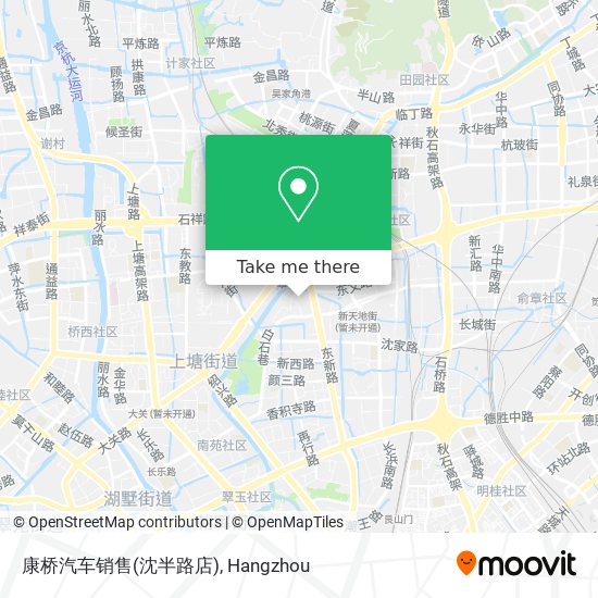 康桥汽车销售(沈半路店) map