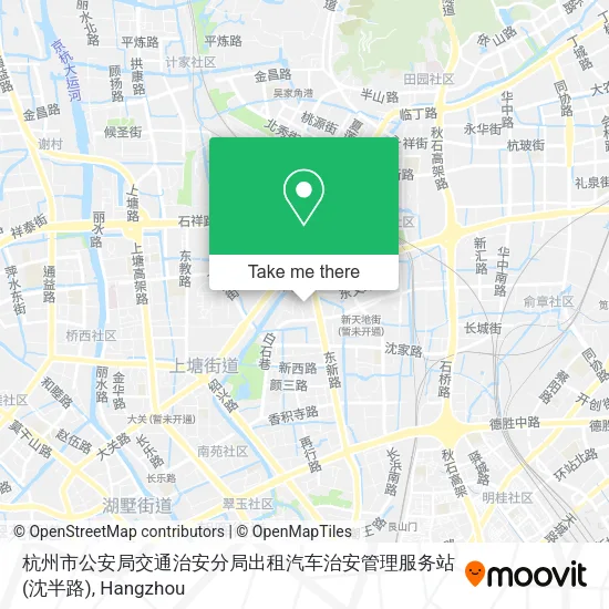 杭州市公安局交通治安分局出租汽车治安管理服务站(沈半路) map
