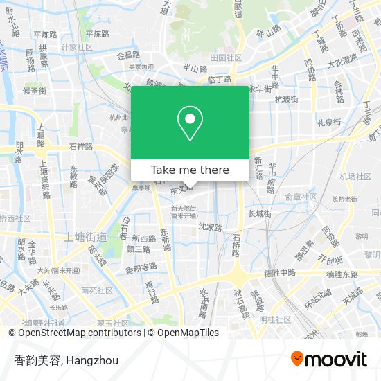 香韵美容 map