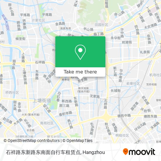 石祥路东新路东南面自行车租赁点 map