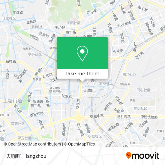 去咖啡 map
