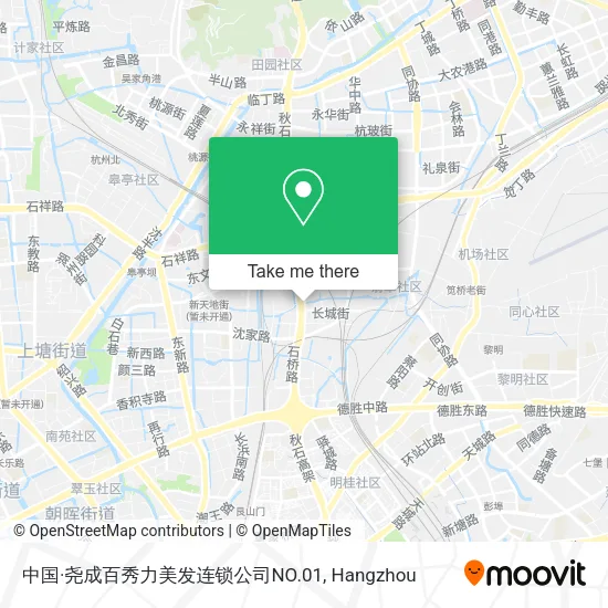 中国·尧成百秀力美发连锁公司NO.01 map