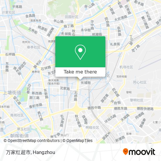 万家红超市 map