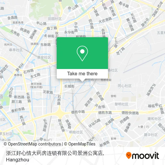 浙江好心情大药房连锁有限公司景洲公寓店 map